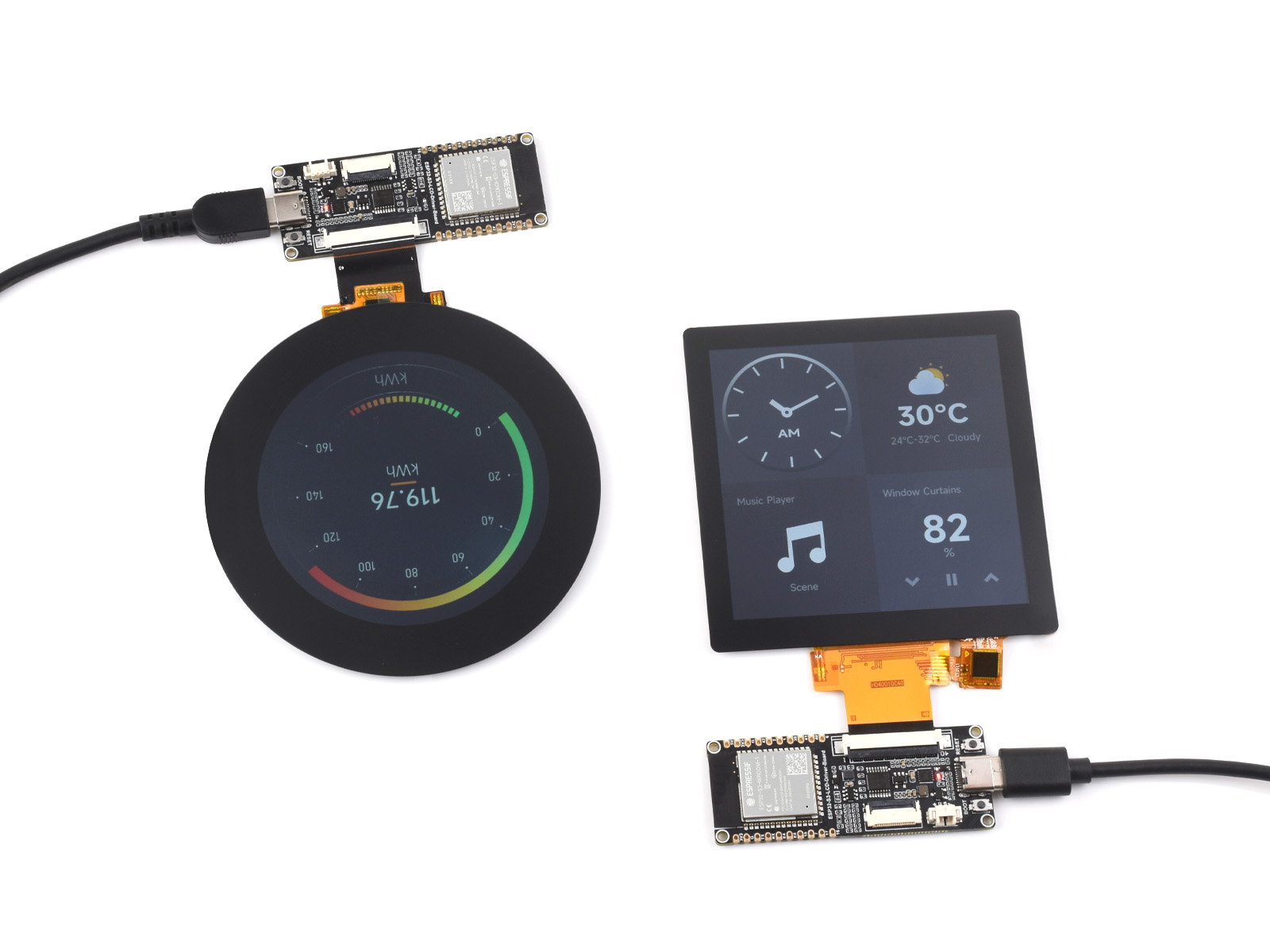 Esp32 S3 - Waveshare-Placa de controlador LCD RGB ESP32-S3,