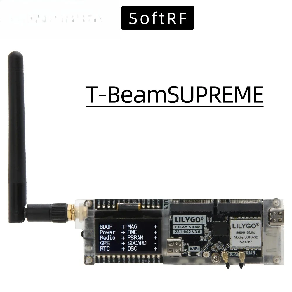 Esp32 S3 - Placa de Desarrollo LILYGO SoftRF T-BeamSUPREME