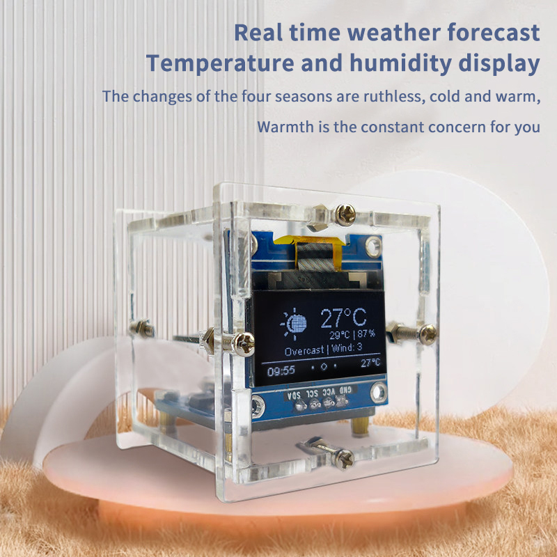 Kit de Reloj Meteorológico Min - Esp8266 reseña y precio