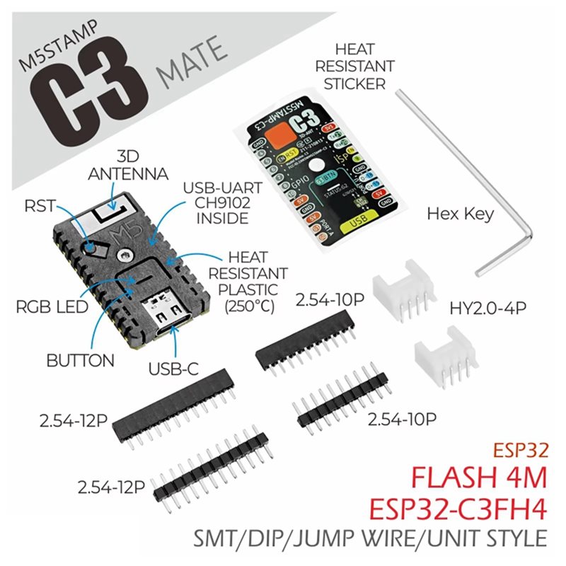 Placa de Desarrollo AS95-ESP32 - Esp32 C3 reseña y precio