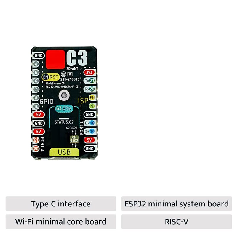 Placa de Desarrollo AS95-ESP32 - Esp32 C3 reseña y precio