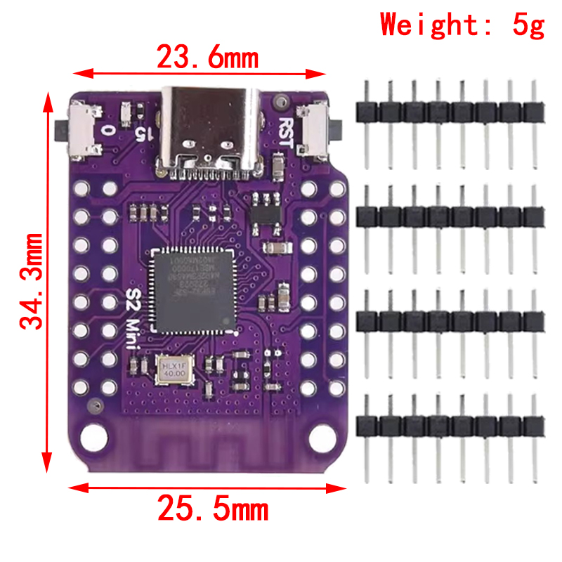 ESP32 S2 Mini V1.0.0 - Placa L - Esp32 S2 reseña y precio