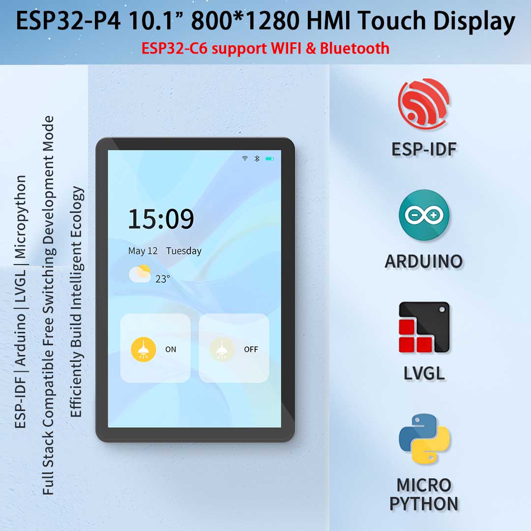 ESP32-P4 10,1 pulgadas 800*128 - Esp32 P4 reseña y precio