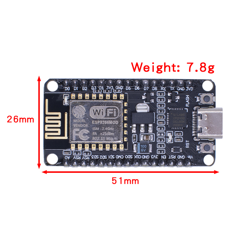 Módulo inalámbrico NodeMCU CP2 - Esp8266 Nodemcu reseña y precio