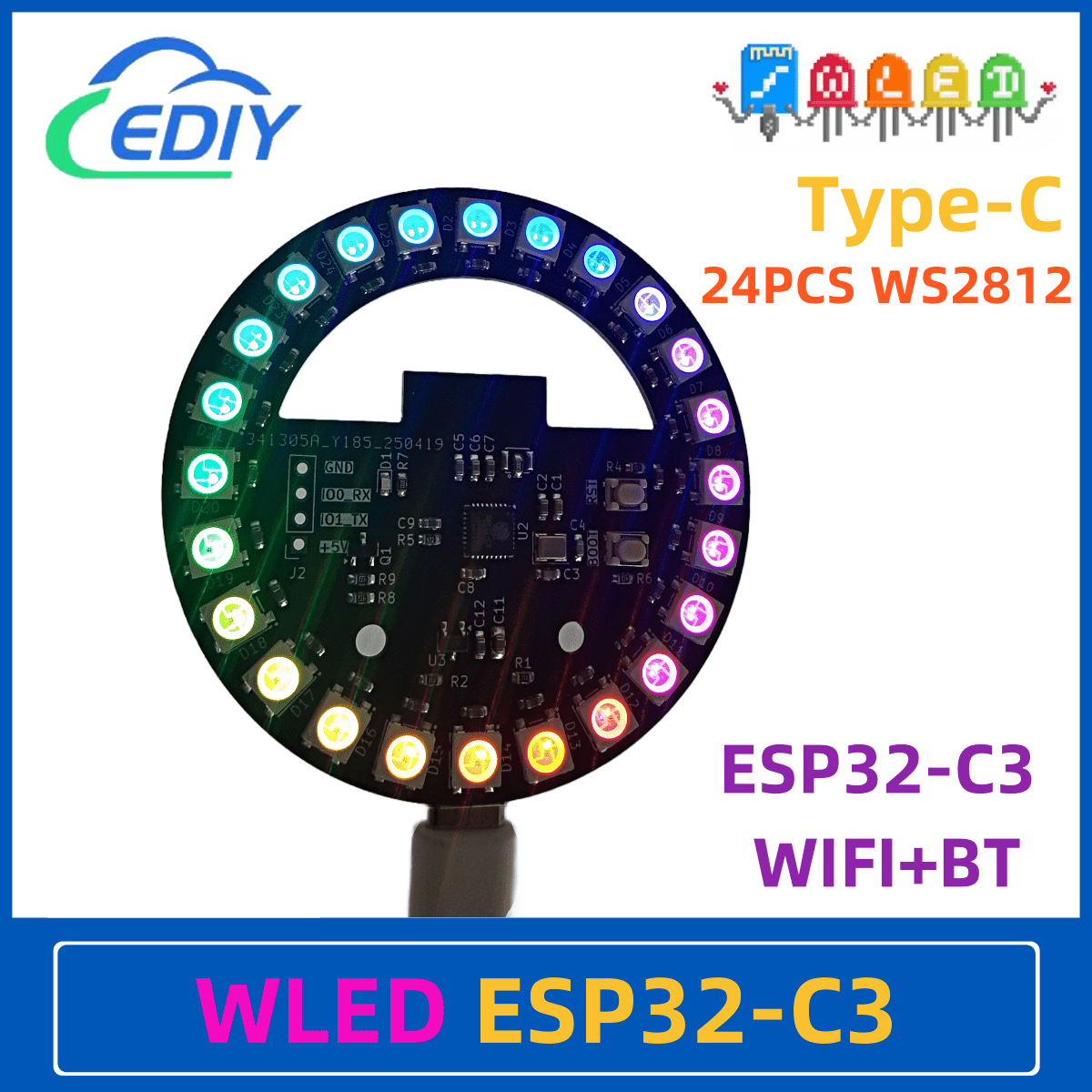Placa de desarrollo WLED ESP32 - Esp32 C3 reseña y precio