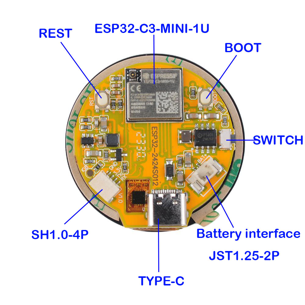 Pantalla ESP32 de 1.28 Pulgada - Esp32 C3 reseña y precio